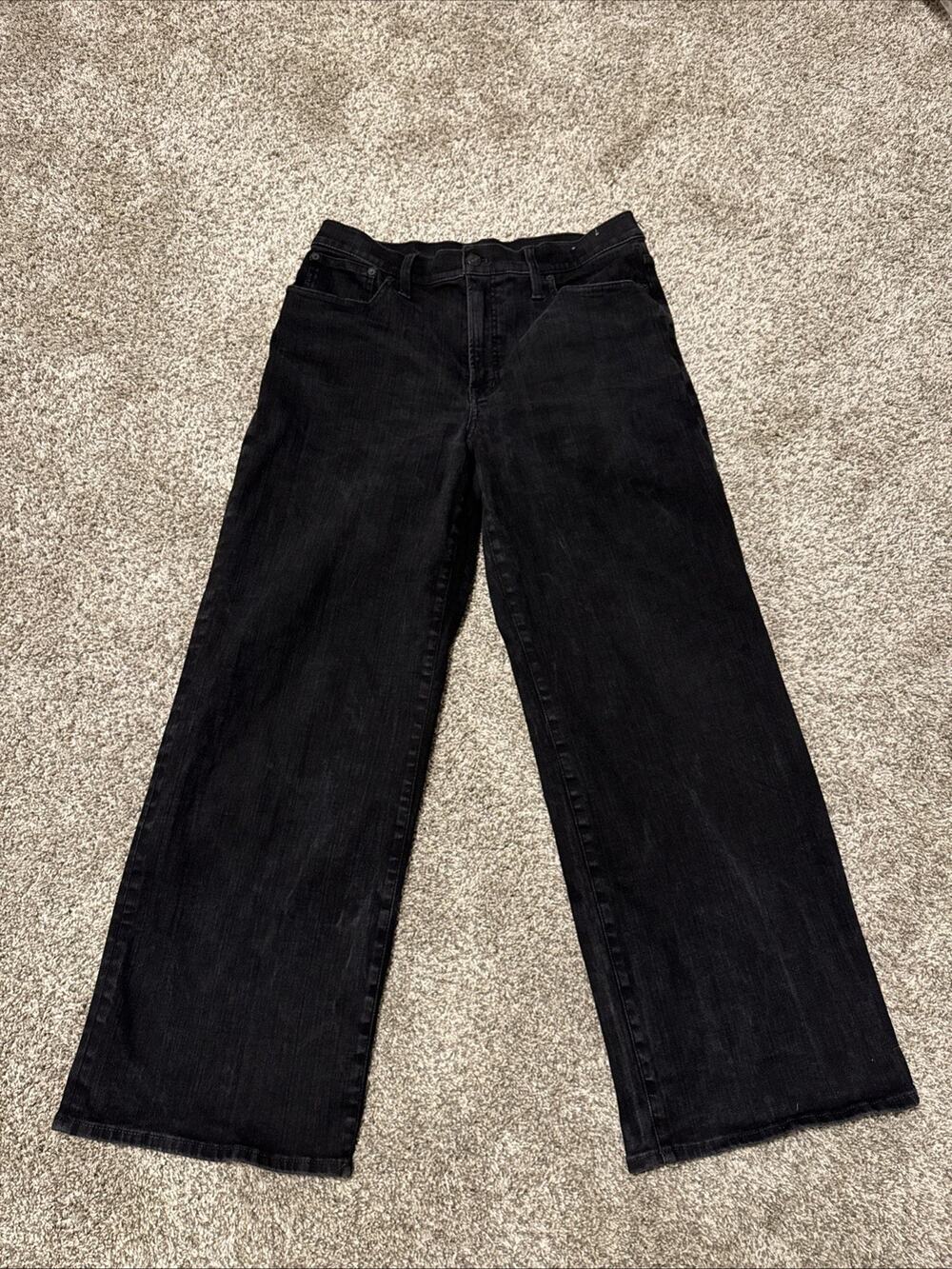Madewell The Perfect Vintage Wide-Leg Jeans Black Size 31